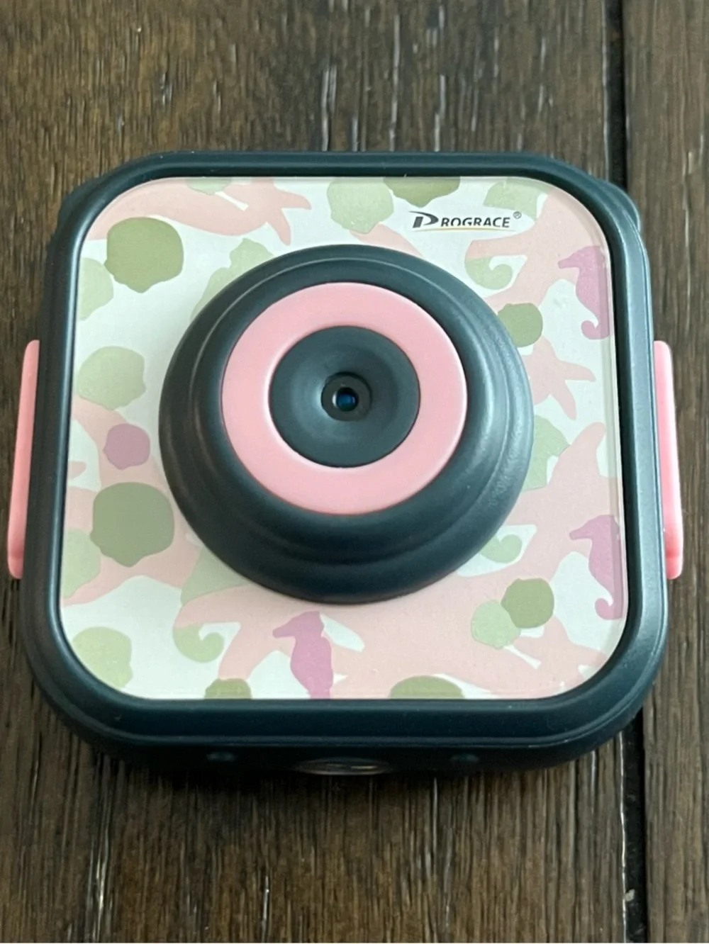 PROGRACE Kids Waterproof Pink Camo: Kids Camera - Video Camera Underwater 1080P